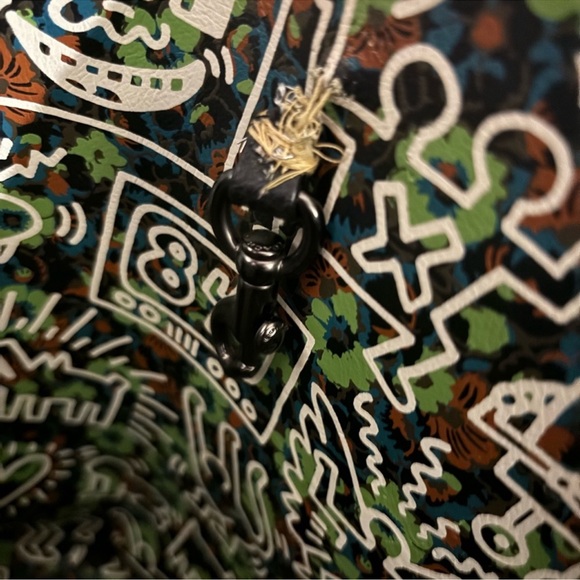 RARE Coach X Keith Haring Glitter UFO Market Carryall Tote - Picture 13 of 14